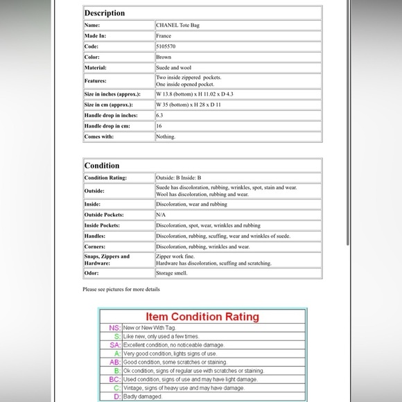 CHANEL Beige Shearling Tote - Picture 16 of 16